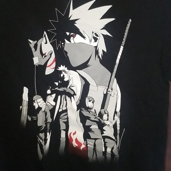 Naruto Shippuden Black Mens Shirt Medium - Picture 2 of 3